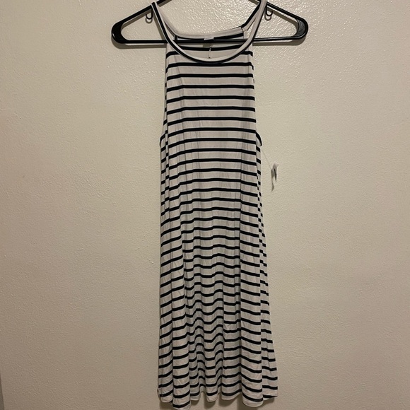 Old Navy Blue & White Striped Halter Swing Dress Size Small - Picture 6 of 6